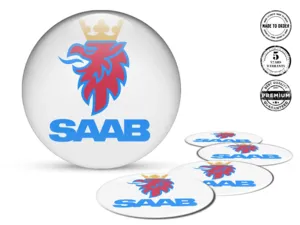 Saab Adesivi Cupola Stile Emblemi Gara Custom